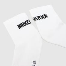 BIRKENSTOCK Ankle Crew Sock 2 PK in White & Black BIRKENSTOCK Ankle Crew Sock 2 PK,3 of 4
