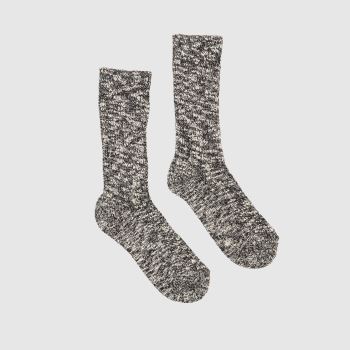 BIRKENSTOCK black & grey cotton slub BIRKENSTOCK black & grey cotton slub