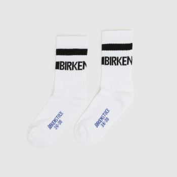 BIRKENSTOCK White & Black Tennis Socks 1 Pack Socks