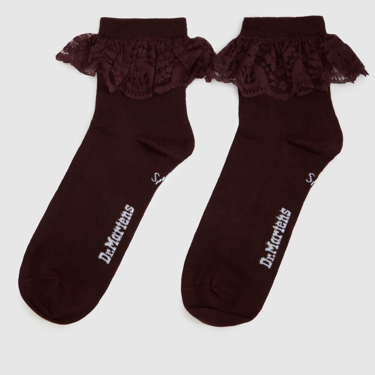 Dr Martens Frill Sock in Burgundy Dr Martens Frill Sock 7