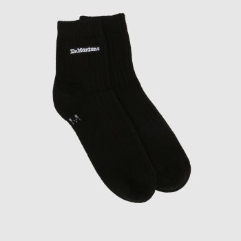 Dr Martens Schwarz Short Quarter Socks Socken