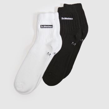 Dr Martens Weiß Ankle Knit Sock 2PK Socken