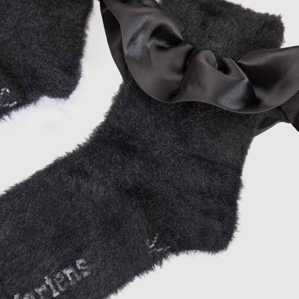Dr Martens Schwarz Satin Frill Fluffy Sock Dr Martens Satin Frill Fluffy Sock 4