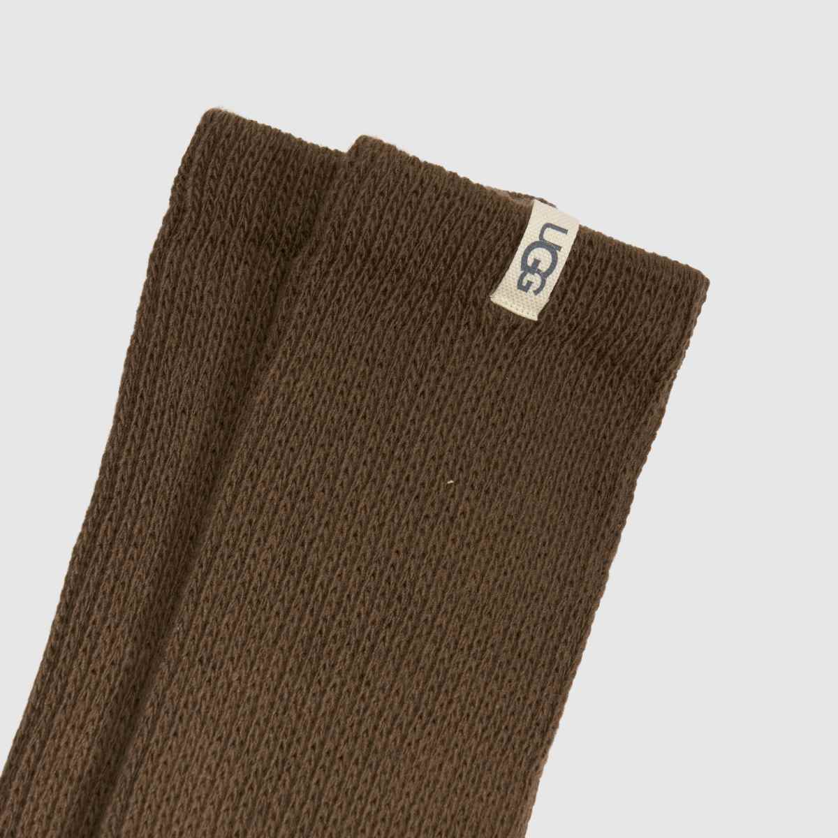 UGG Cozy Crew Sock 1PK in Dark Brown UGG Cozy Crew Sock 1PK 1
