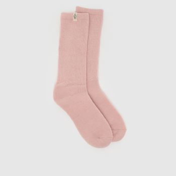 UGG Pale Pink Shealy Cozy Crew Sock Socks