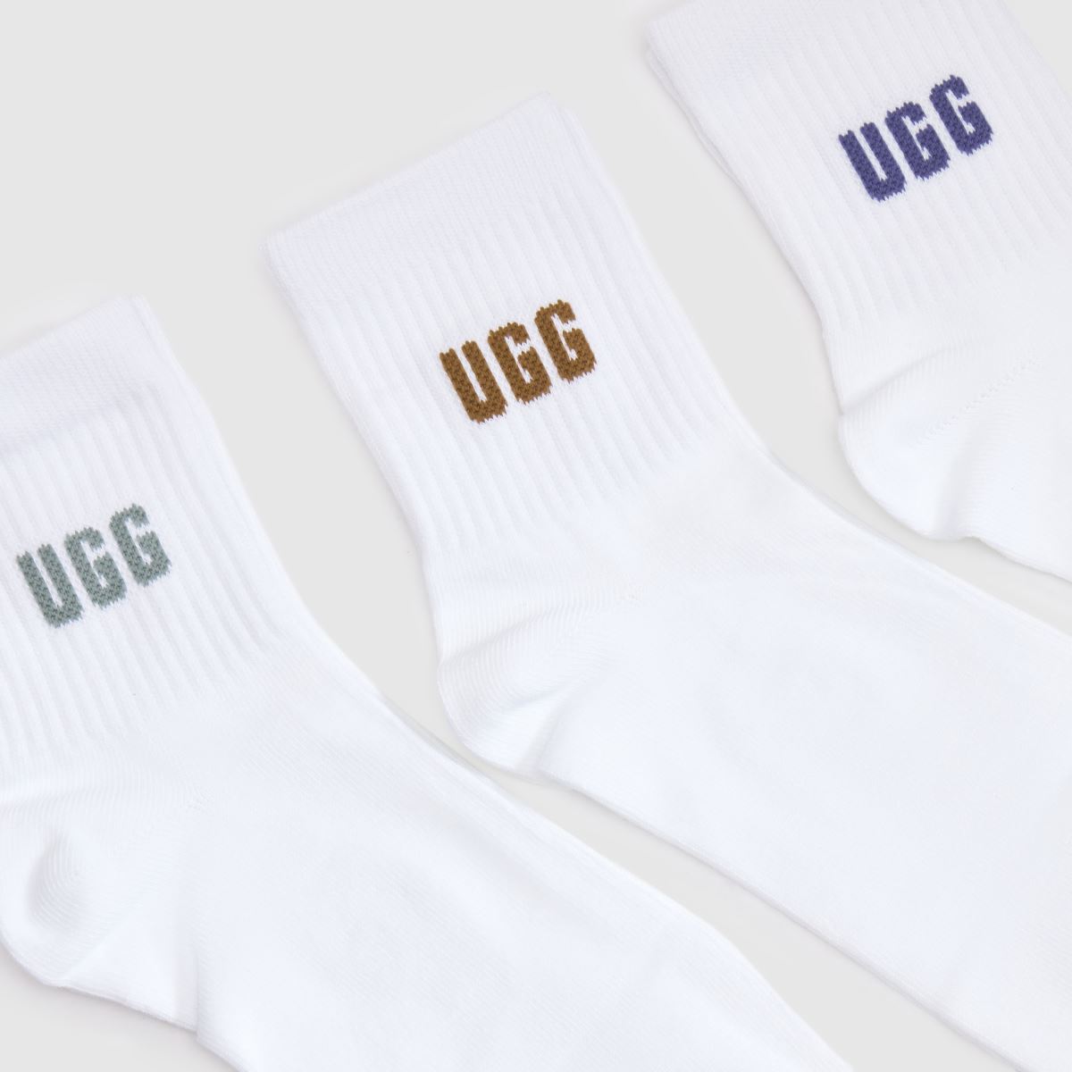 UGG Quinlin Logo Ankle Sock 3 Pack in Multi UGG Quinlin Logo Ankle Sock 3 Pack 1