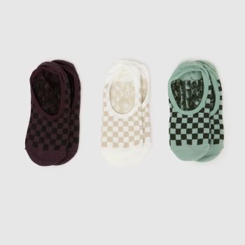 Vans Multi Canoodle No Show Sock 3PK Socks