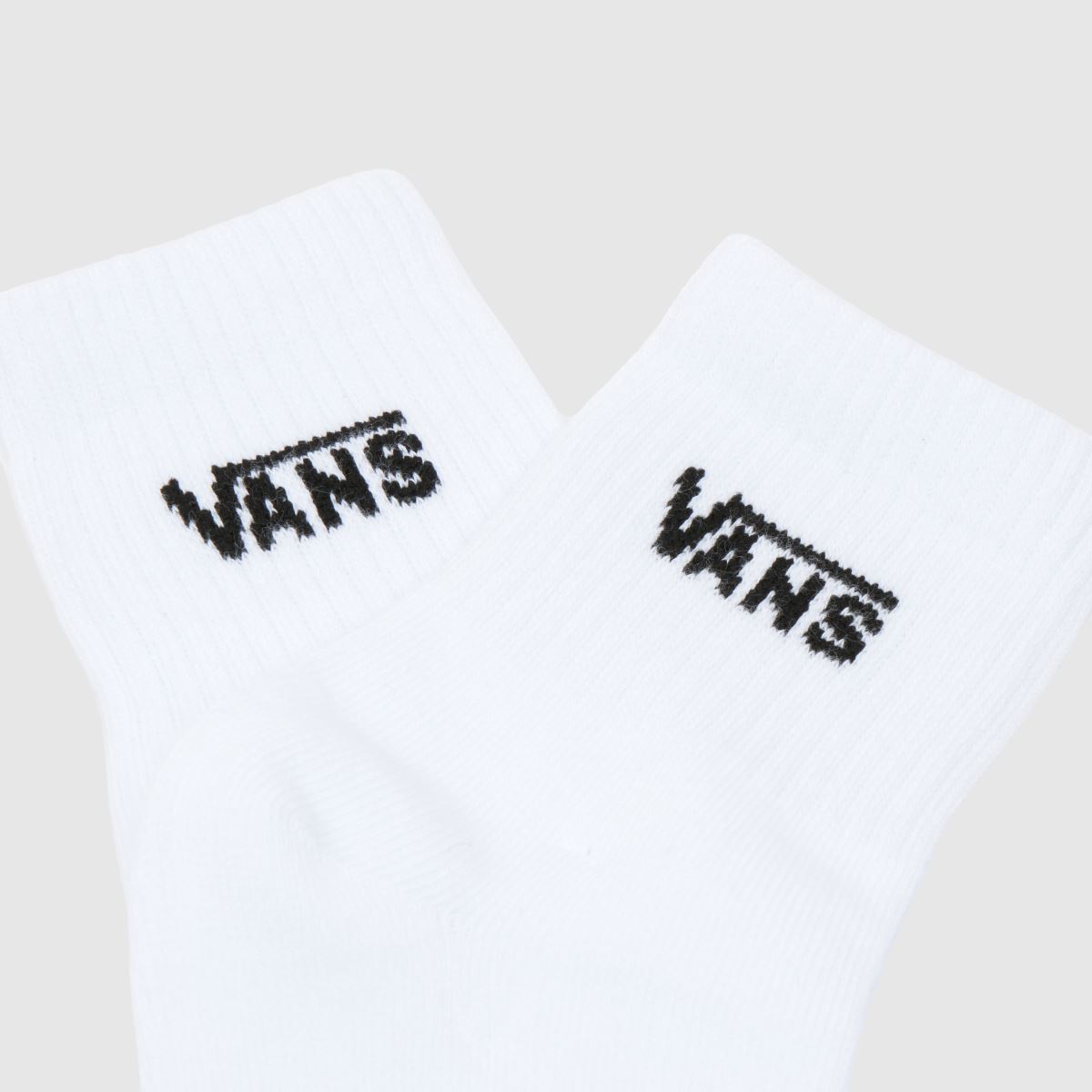 Vans Half Crew Sock 3 Pack in White & Black Vans Half Crew Sock 3 Pack 7