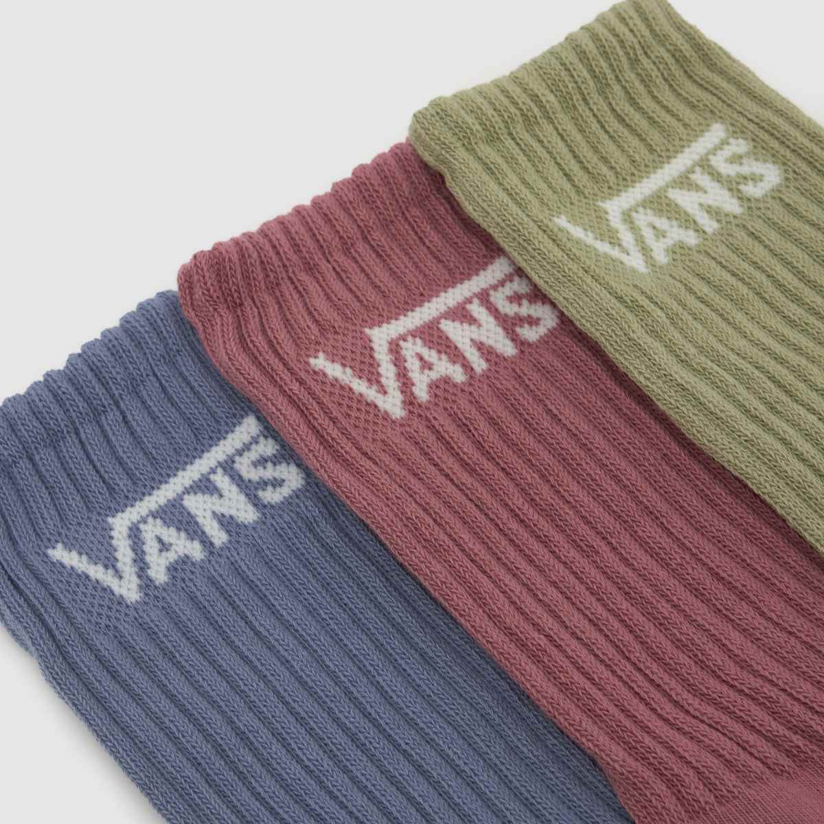 Vans Classic Crew Socks 3PK in Multi Vans Classic Crew Socks 3PK 1