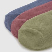 Vans Classic Crew Socks 3PK in Multi Vans Classic Crew Socks 3PK,3 of 4