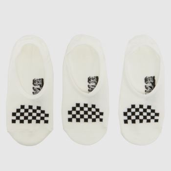 Vans White & Black Classic Canoodle Socks 3PK Socks