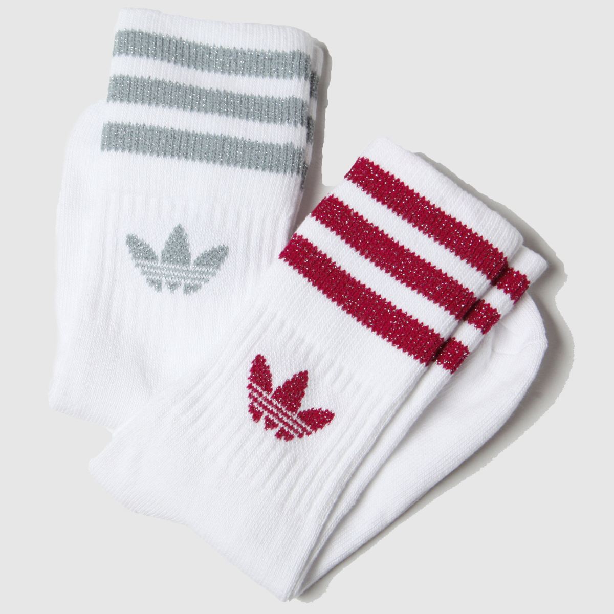 multi adidas mid cut glitter sock 2pk Socks | schuh