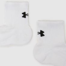 Under Armour Tech Quarter Socks 3 Pack,4 of 4