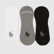 Polo Ralph Lauren No Show Socks 3 Pack,1 of 4