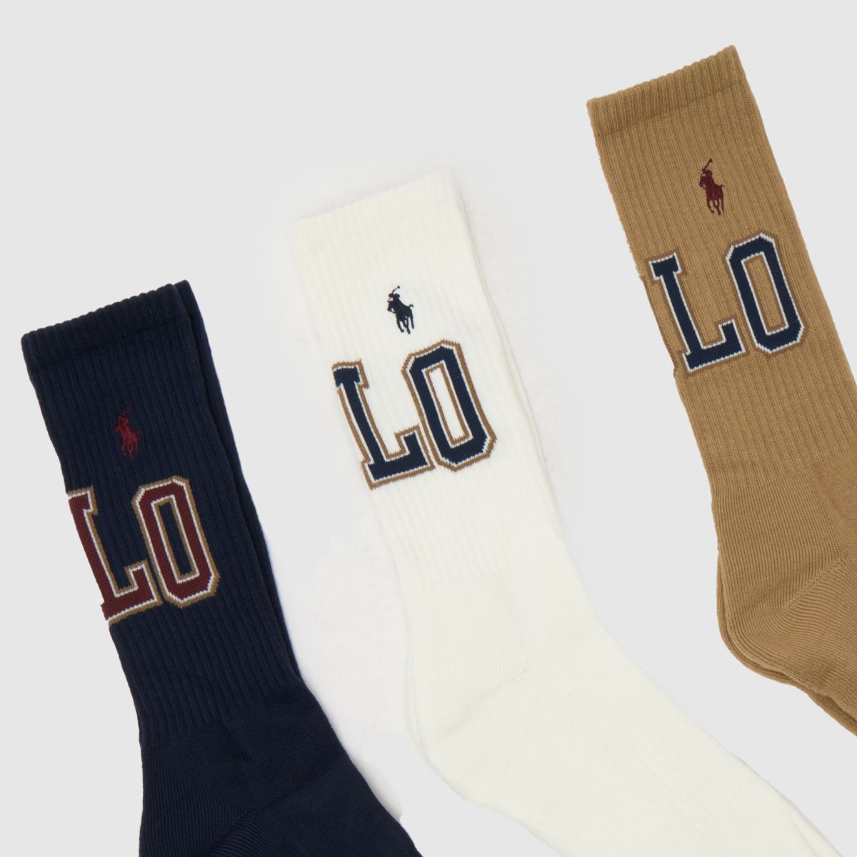 Polo Ralph Lauren Crew Sock 6 Pack in Multi Polo Ralph Lauren Crew Sock 6 Pack 1