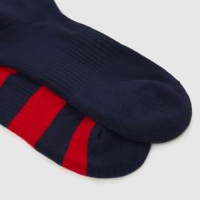 Polo Ralph Lauren Bear Crew Socks 2 Pack in Navy Multi Polo Ralph Lauren Bear Crew Socks 2 Pack,2 of 4