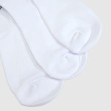Converse Ankle Socks 3 Pack in White Converse Ankle Socks 3 Pack,3 of 4