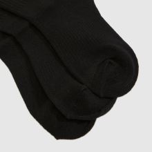 Converse Crew Socks 3 Pack in Black Converse Crew Socks 3 Pack,3 of 4