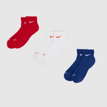 Nike Multi Everyday Ankle Socks 3 PK Socks