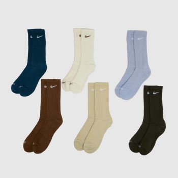 Nike Multi Everyday Plus Crew Socks 6 PK Socks