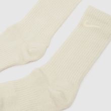 Nike Cozy Crew Sock 2 PK in Off-White Multi Nike Cozy Crew Sock 2 PK,4 of 4