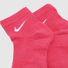 Nike Everyday Ankle Sock 3PK in Pink Multi Nike Everyday Ankle Sock 3PK,2 of 4