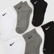 Nike Everyday Ankle Sock 6 PK in Black & Grey Nike Everyday Ankle Sock 6 PK,2 of 4