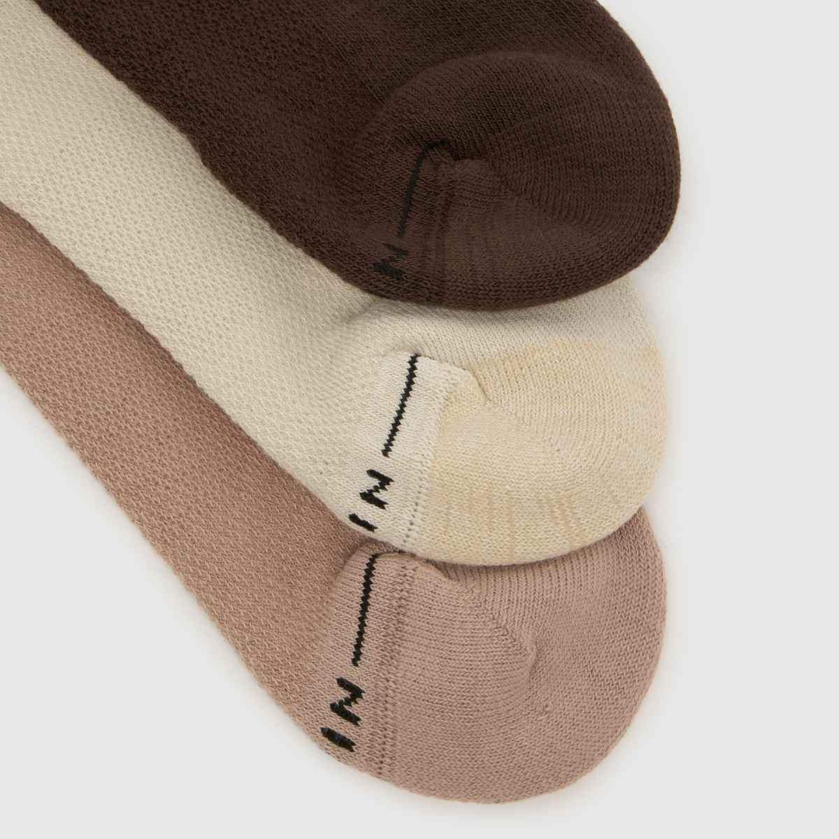 Nike ELEVATED Ankle Socks 3pk in Beige Multi Nike ELEVATED Ankle Socks 3pk 7
