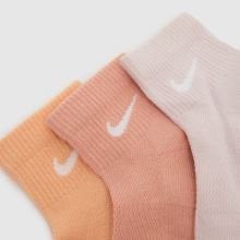 Nike Bunt Everyday Ankle Socks 3pk Nike Everyday Ankle Socks 3PK,2 von 4