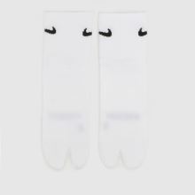 Nike Split Toe Ankle Socks in White & Black Nike Split Toe Ankle Socks,1 of 4