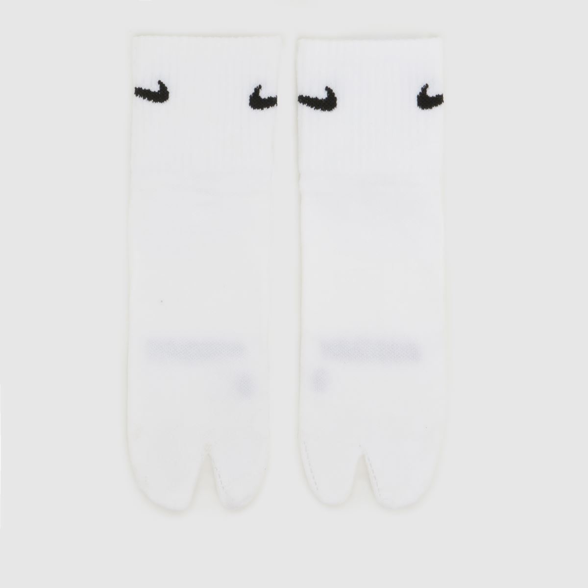 Nike White & Black Split Toe Ankle Socks