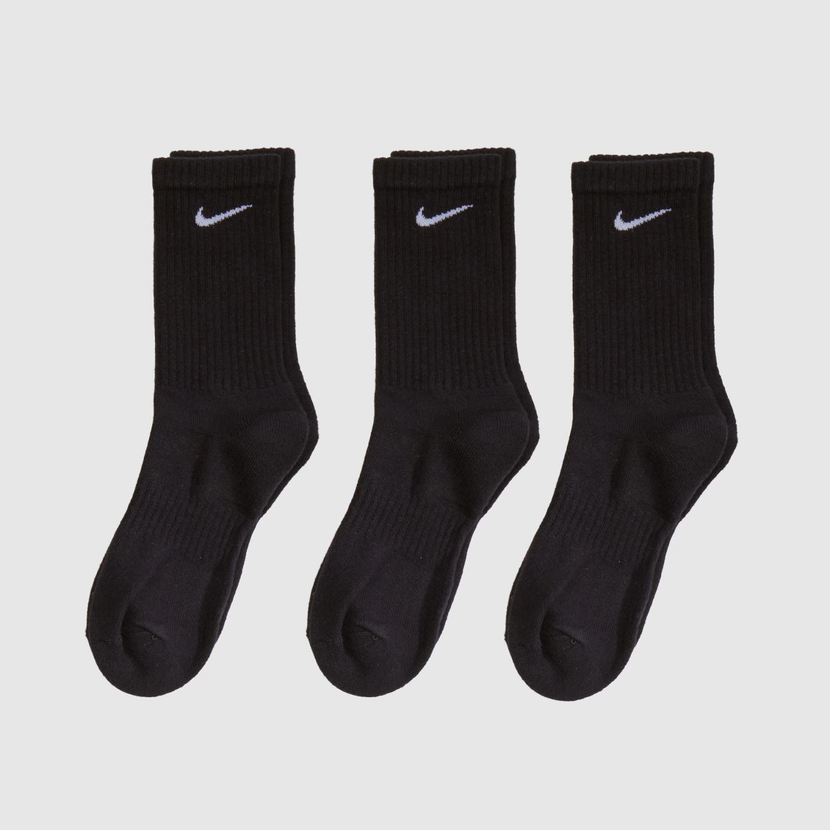 Nike Schwarz-weiß Crew Socks 3pk Nike Crew Socks 3PK