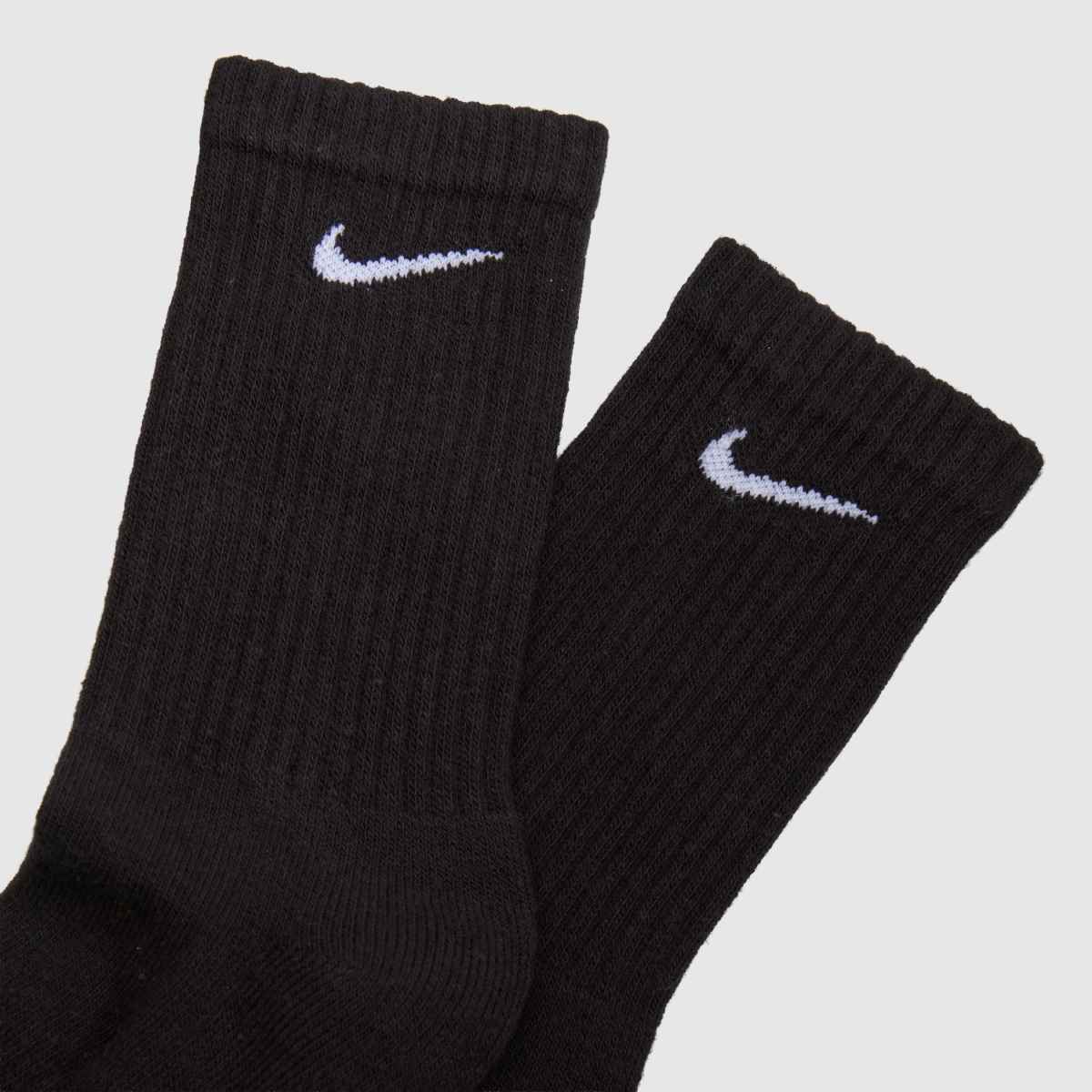 Nike Schwarz-weiß Crew Socks 3pk Nike Crew Socks 3PK 1