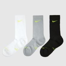 Nike Everday Crew Socks 3PK in Black Multi Nike Everday Crew Socks 3PK,1 of 4
