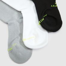 Nike Everday Crew Socks 3PK in Black Multi Nike Everday Crew Socks 3PK,3 of 4
