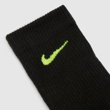 Nike Everday Crew Socks 3PK in Black Multi Nike Everday Crew Socks 3PK,4 of 4