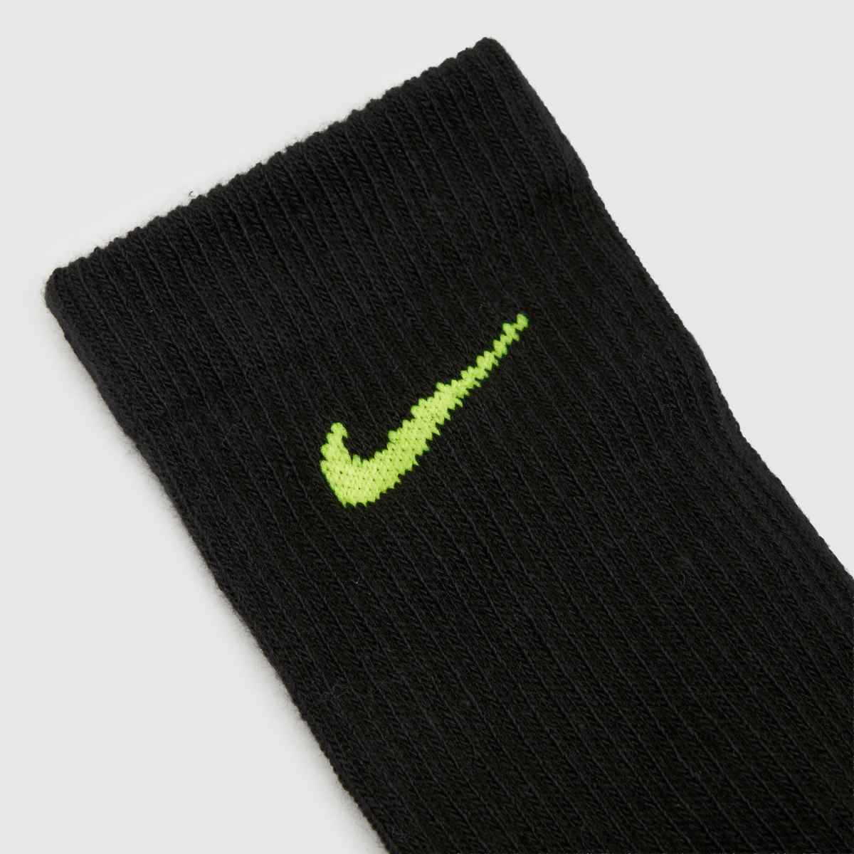 Nike Everday Crew Socks 3PK in Black Multi Nike Everday Crew Socks 3PK 7