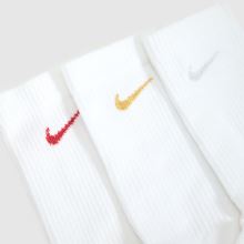 Nike Metallic Crew Socks 6PK in White Multi Nike Metallic Crew Socks 6PK,2 of 4