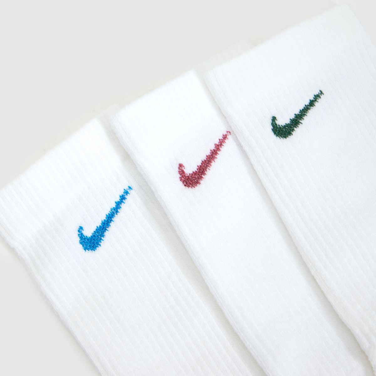 Nike Metallic Crew Socks 6PK in White Multi Nike Metallic Crew Socks 6PK 4