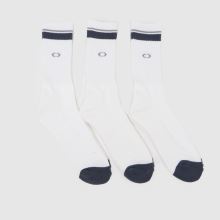 Oakley Essential Crew Sock 3PK in White Oakley Essential Crew Sock 3PK,1 of 4