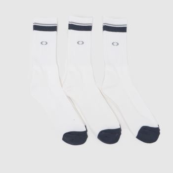 Oakley White Essential Crew Sock 3PK Socks