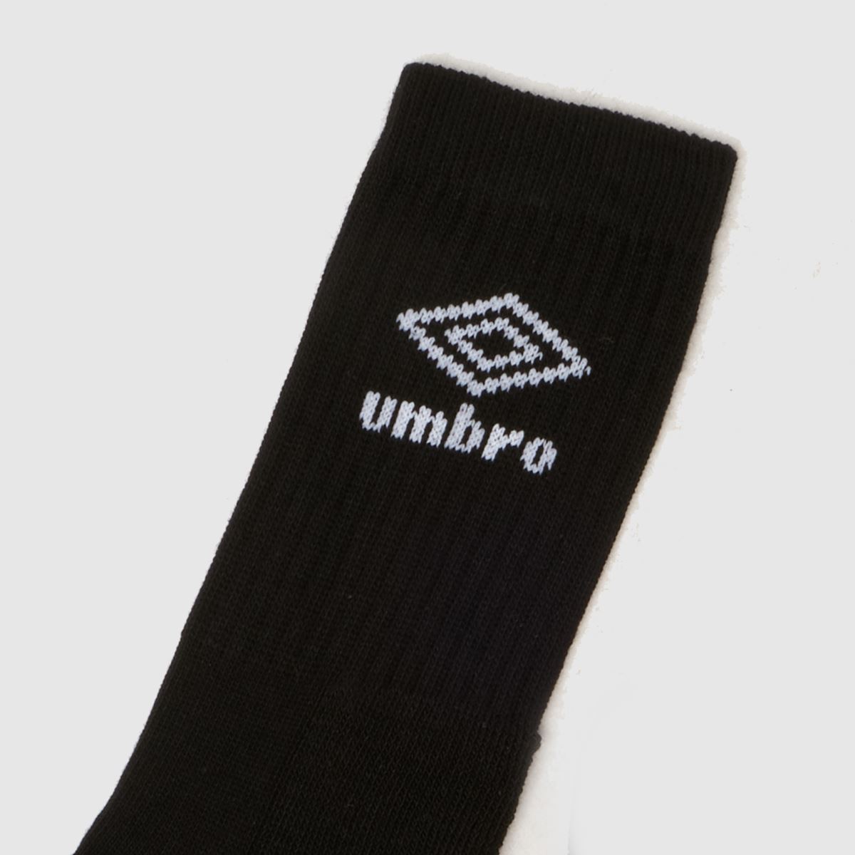 UMBRO Sports Crew Sock 3 Pack in Black & White UMBRO Sports Crew Sock 3 Pack 7