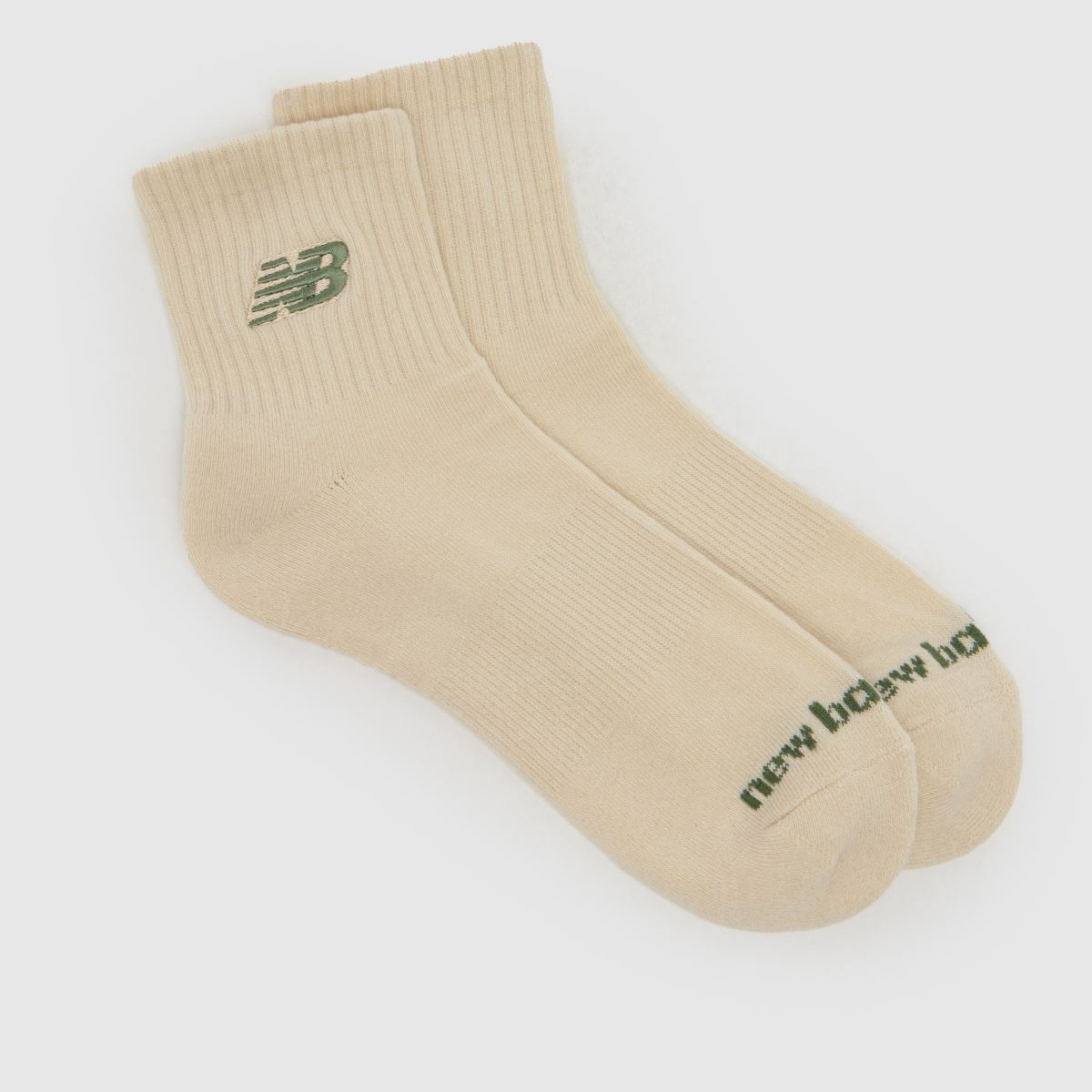 New Balance Ankle Embroidered Sock 6 Pack in Stone New Balance Ankle Embroidered Sock 6 Pack 7