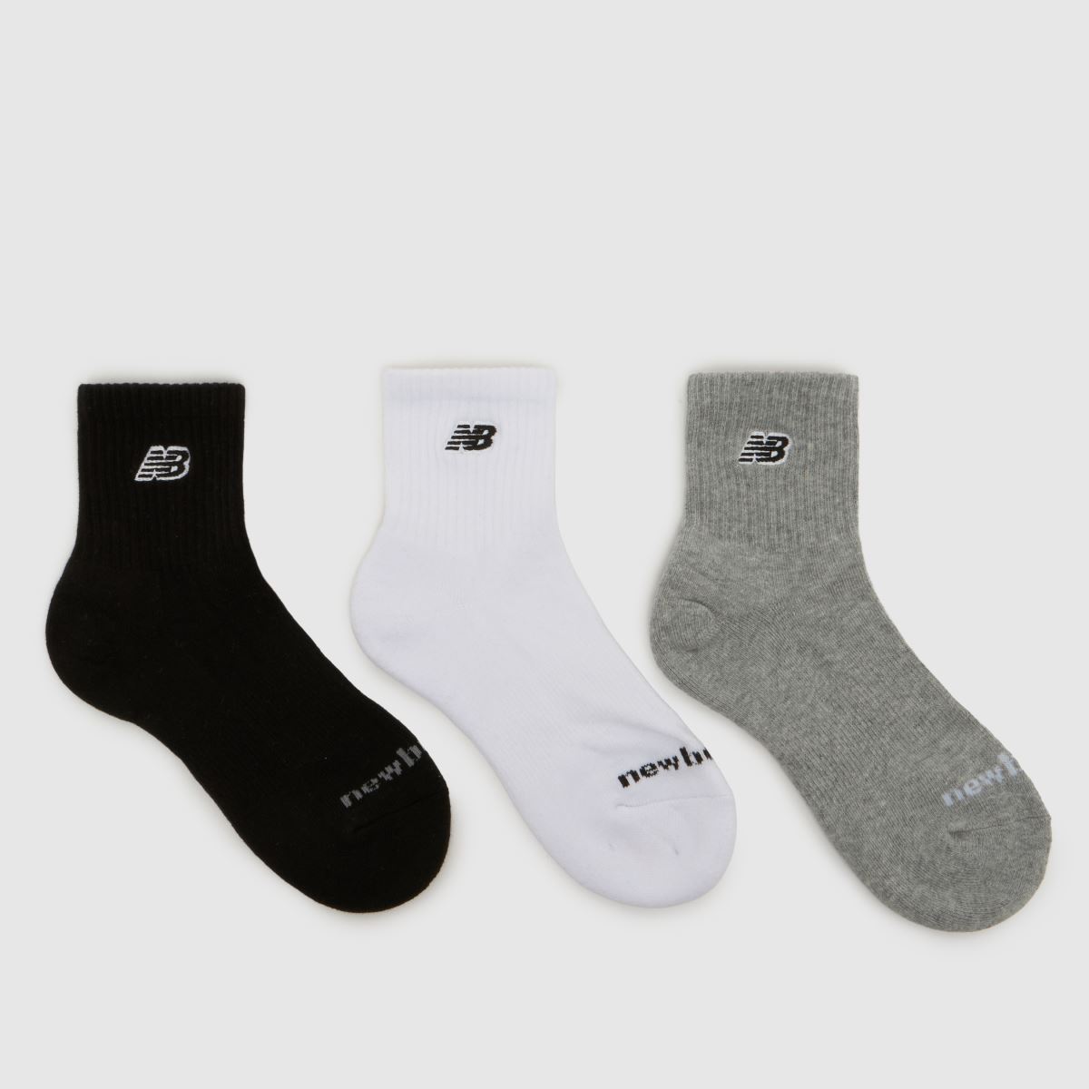 New Balance Multi Patch Logo Ankle Sock 3PK