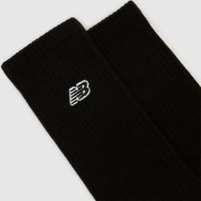 New Balance Patch Logo Crew Socks 3 Pack in Black New Balance Patch Logo Crew Socks 3 Pack,2 of 4