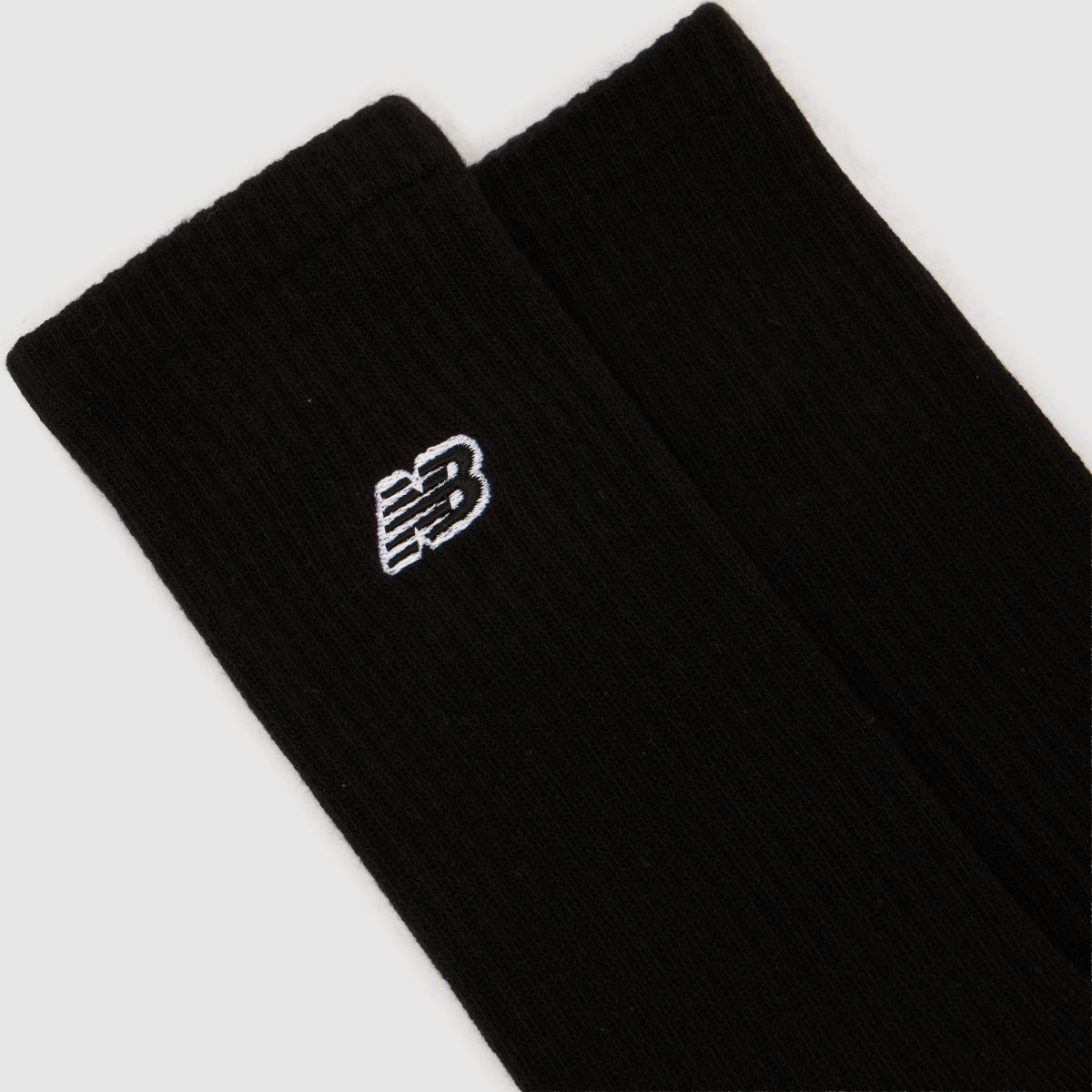 New Balance Patch Logo Crew Socks 3 Pack in Black New Balance Patch Logo Crew Socks 3 Pack 1