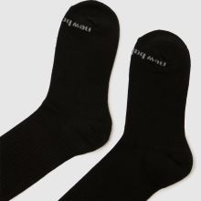 New Balance Patch Logo Crew Socks 3 Pack in Black New Balance Patch Logo Crew Socks 3 Pack,3 of 4
