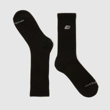 New Balance Patch Logo Crew Socks 3 Pack in Black New Balance Patch Logo Crew Socks 3 Pack,4 of 4