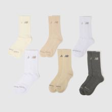 New Balance Everyday Crew Sock 6 PK,1 of 4