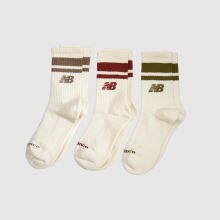 New Balance Stripe Midcalf Socks 3pk New Balance Stripe Midcalf Socks 3PK,1 von 4